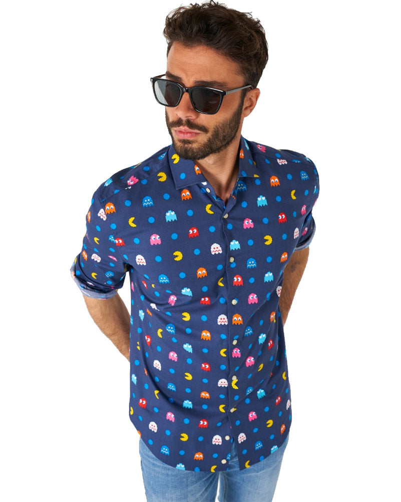 Opposuit Pixel Pac Man Mens Shirt