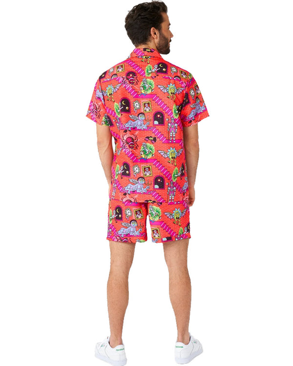 Opposuit Rick and Morty Surreal Summer Combo Swim Suit