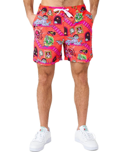 Opposuit Rick and Morty Surreal Summer Combo Swim Suit