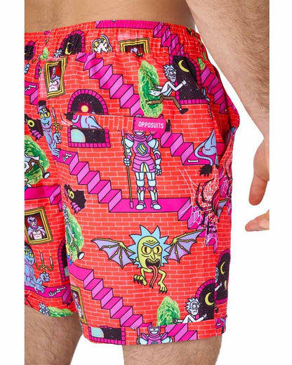 Opposuit Rick and Morty Surreal Summer Combo Swim Suit