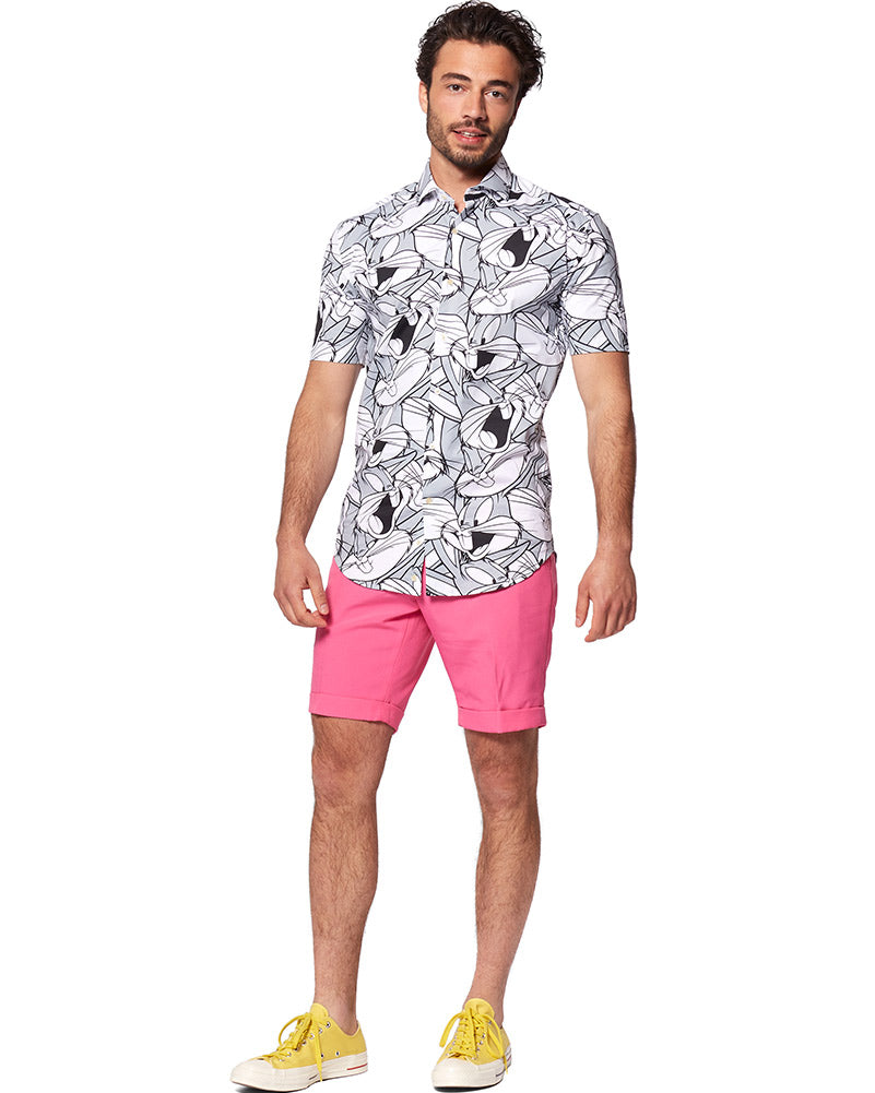 Opposuit Summer Bugs Bunny Mens Shirt