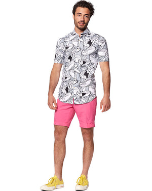 Opposuit Summer Bugs Bunny Mens Shirt