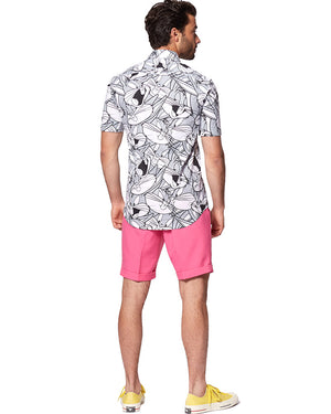 Opposuit Summer Bugs Bunny Mens Shirt