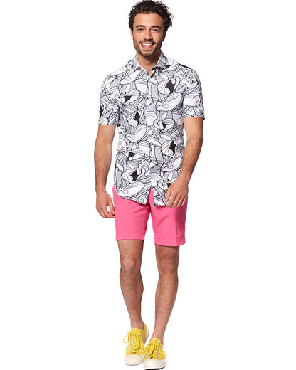 Opposuit Summer Bugs Bunny Mens Shirt