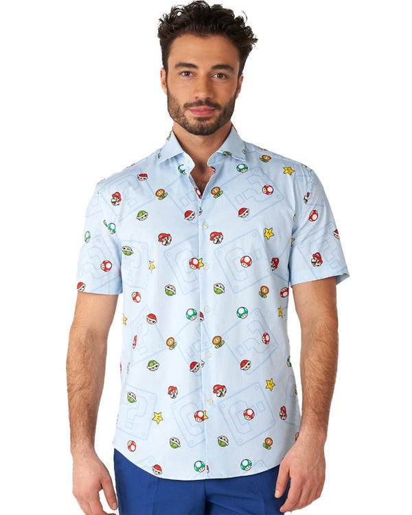 Opposuit Summer Super Mario Icons Mens Shirt