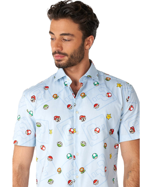 Opposuit Summer Super Mario Icons Mens Shirt