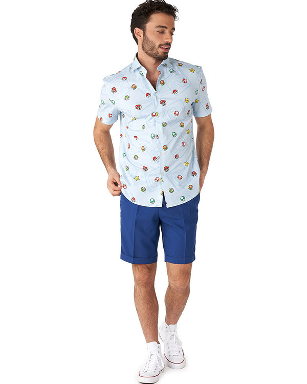 Opposuit Summer Super Mario Icons Mens Shirt