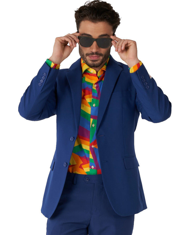 Opposuit Zig Zag Rainbow Mens Shirt