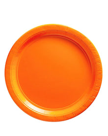 Orange 23cm Paper Plates Pack of 20