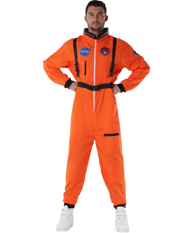 Orange Astronaut Suit Mens Costume