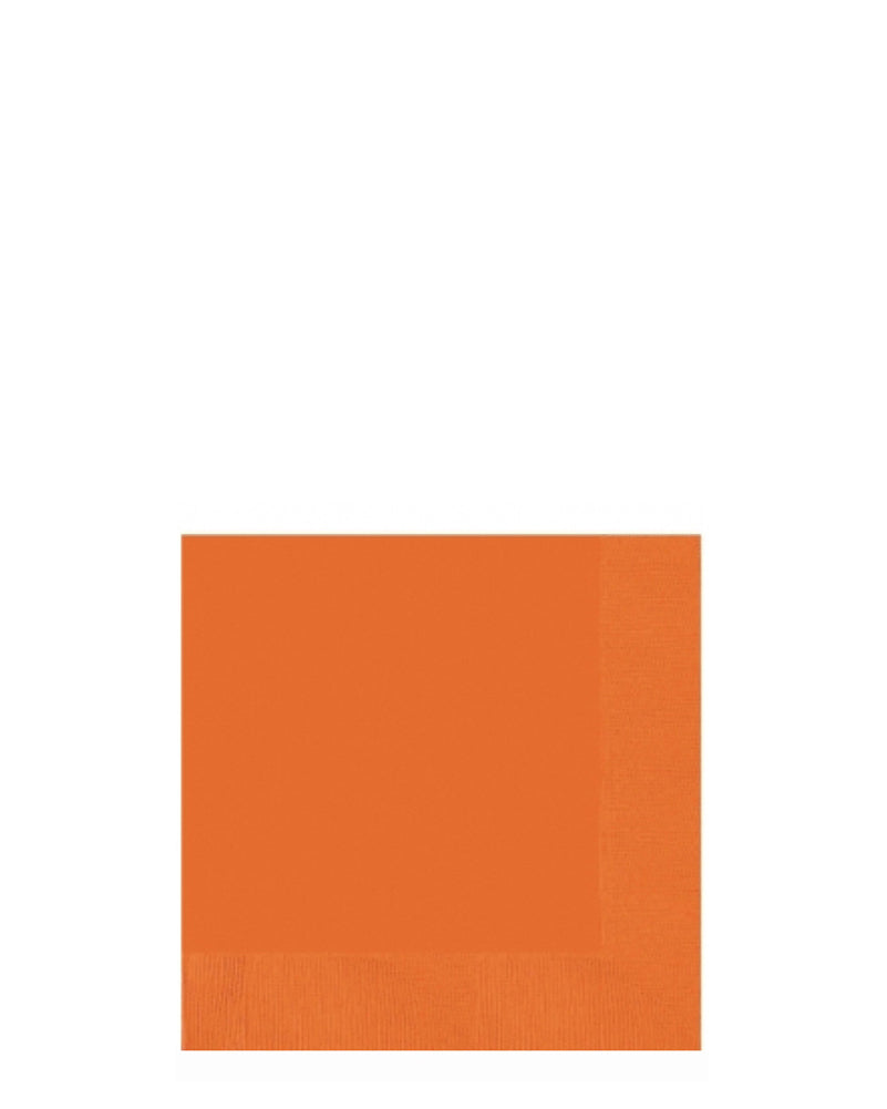 Orange Beverage Napkins Pack of 20