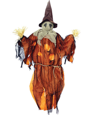 Orange Hanging Scarecrow Decoration 91cm