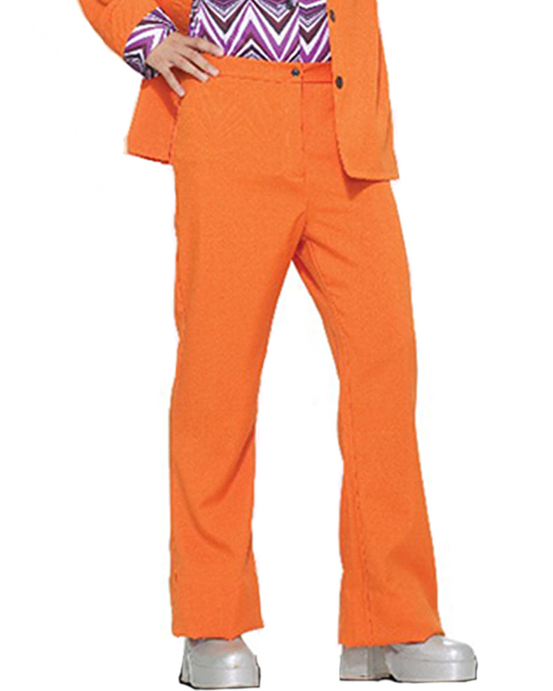 70s Orange Leisure Suit Mens Costume