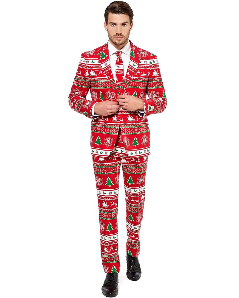 Christmas Opposuit Winter Wonderland Premium Mens Suit