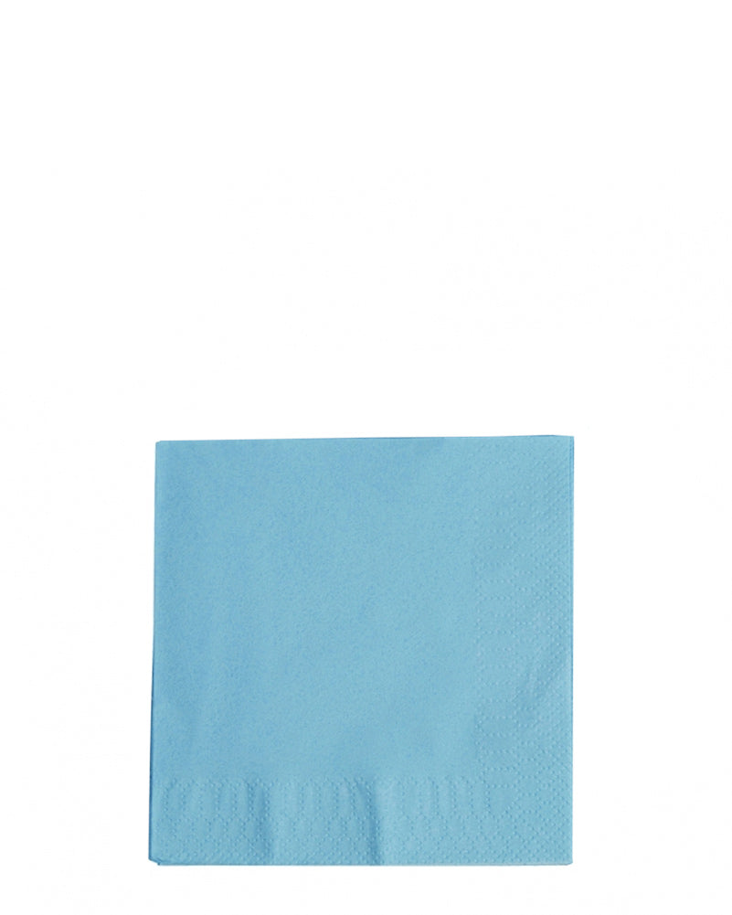 Pastel Blue Beverage Napkins Pack of 40