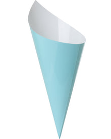 Pastel Blue Paper Snack Cones Pack of 10