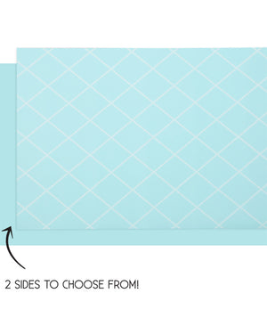 Pastel Blue Reversible Table Runner