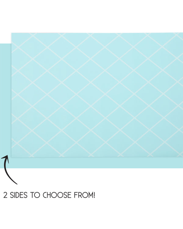 Pastel Blue Reversible Table Runner