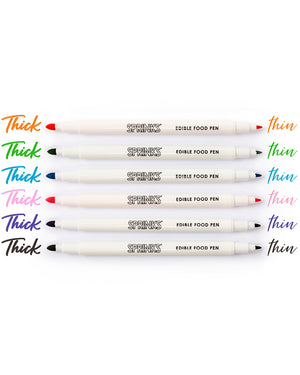 SPRINKS Pastel Colours Edible Food Pens Pack of 6