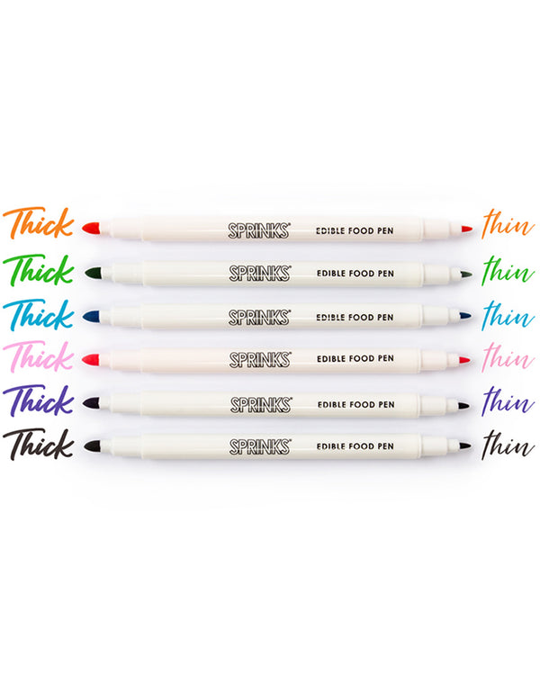 SPRINKS Pastel Colours Edible Food Pens Pack of 6