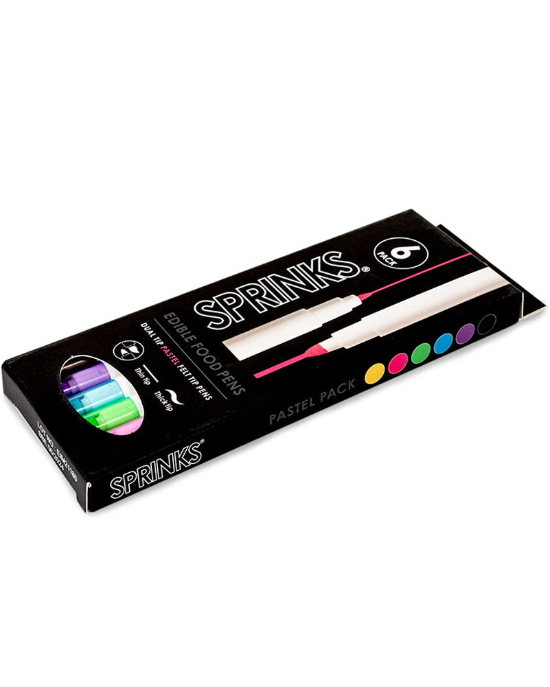SPRINKS Pastel Colours Edible Food Pens Pack of 6
