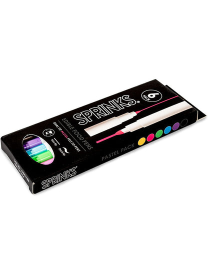 SPRINKS Pastel Colours Edible Food Pens Pack of 6