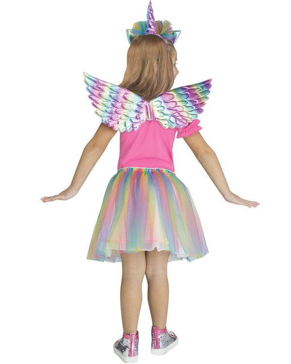 Pastel Unicorn Fantasy Wings Headband and Tutu Set