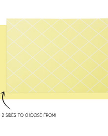 Christmas Pastel Yellow Reversible Table Runner