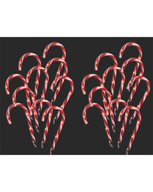 Flashing Candy Canes Christmas LED Path Lights Pack of 20