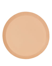 Peach 23cm Round Paper Lunch Plates Pack of 10