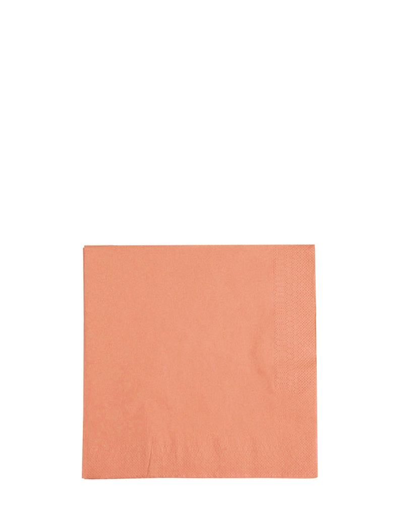 Peach Beverage Napkins Pack of 40