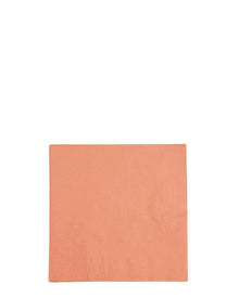Peach Beverage Napkins Pack of 40