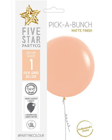 Peach Matte Round 90cm Latex Balloon