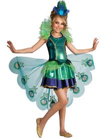 Peacock Deluxe Girls Costume