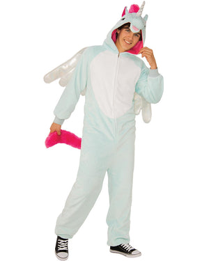 Pegacorn Furry Jumpsuit Adult Costume