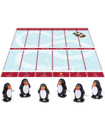 Penguin Racing Christmas Crackers Pack of 6