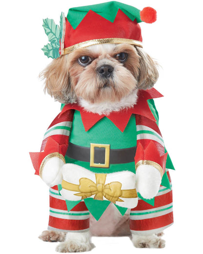 Elf Pup Pet Christmas Costume