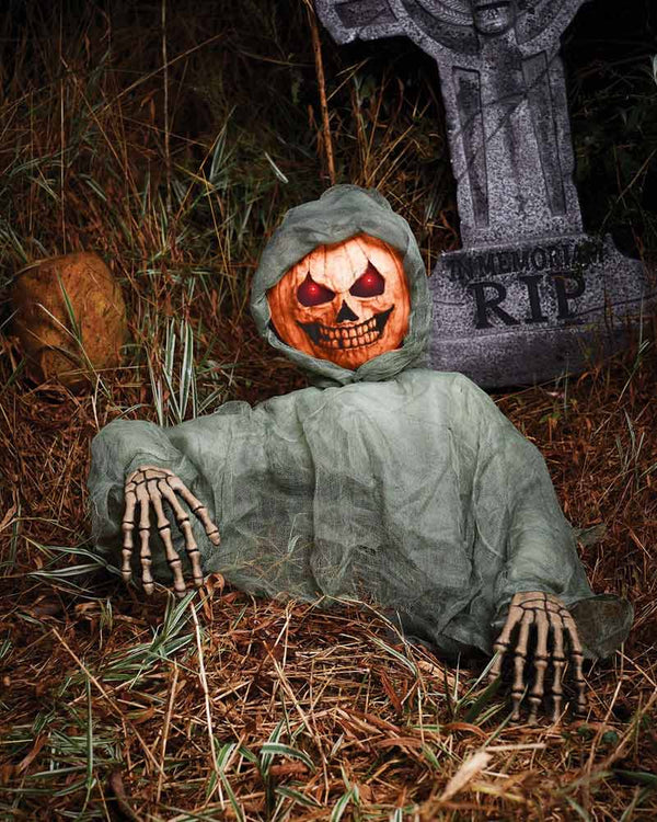 PhotoReal Light Up Grave Breaker Pumpkin