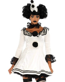 Pierrot Clown Womens Halloween Costume