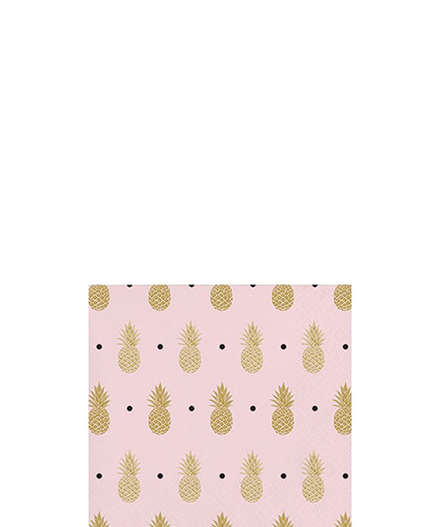 Pineapple Beverage Napkins Pack of 16