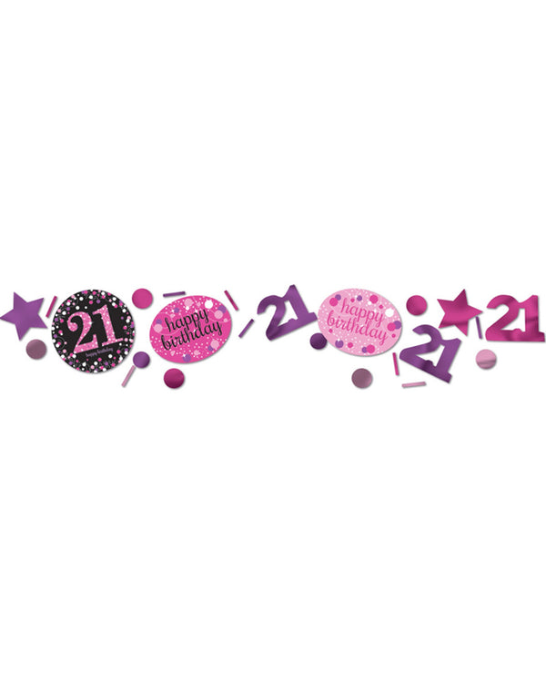 Pink Celebration 21st Confetti 34g