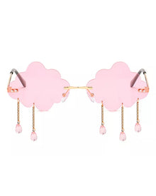 60s Pink Festive Cloud Glasses