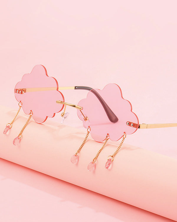 60s Pink Festive Cloud Glasses