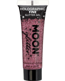 Pink Fine Holographic Body Glitter Gel 12ml