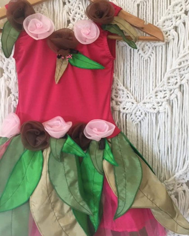 Pink Gum Blossom Dress Girls Costume