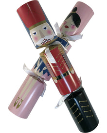 Pink Nutcracker Ballet Foil Christmas Crackers Pack of 6