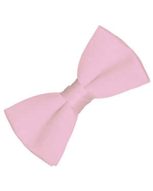 Pink Satin Bow Tie