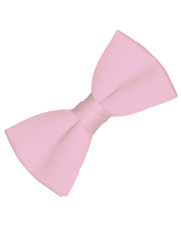 Pink Satin Bow Tie