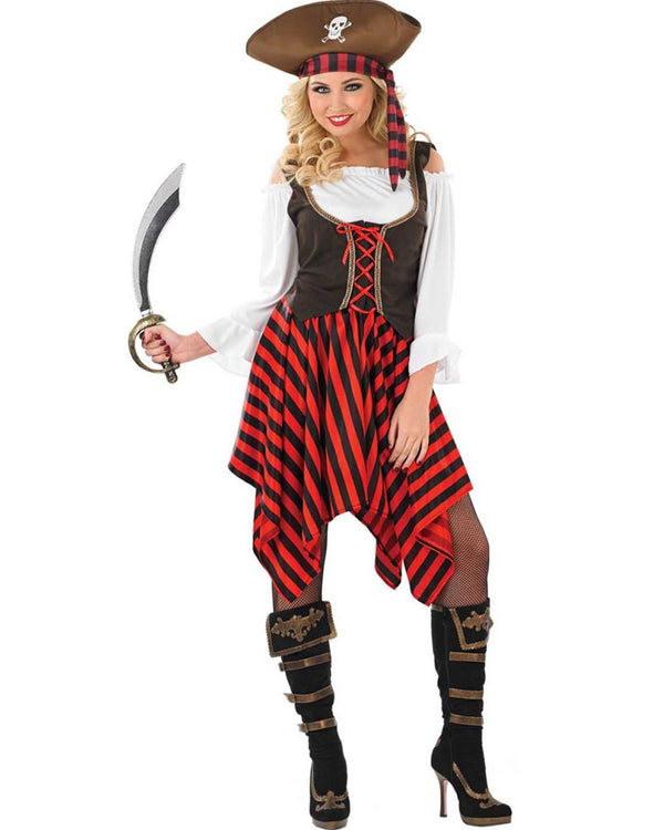 Pirate Brown Hat Womens Costume