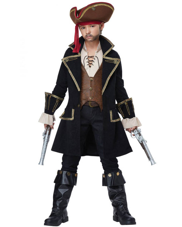 Pirate Captain Deluxe Boys Costume